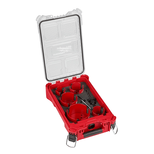 9 PC BIG HAWG™ with Carbide Teeth Hole Saw Kit w/ PACKOUT™ Compact Organizer - AAA Industrial Supply
