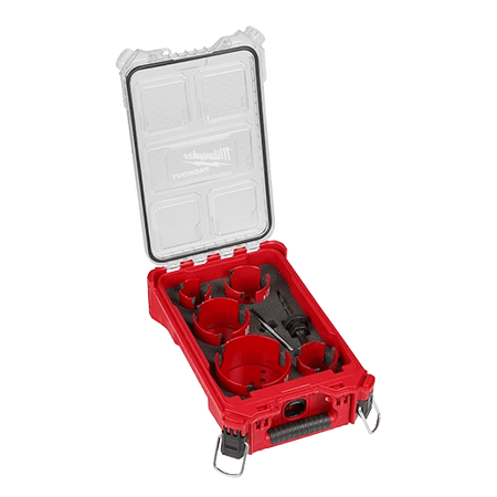 9 PC BIG HAWG™ with Carbide Teeth Hole Saw Kit w/ PACKOUT™ Compact Organizer - AAA Industrial Supply