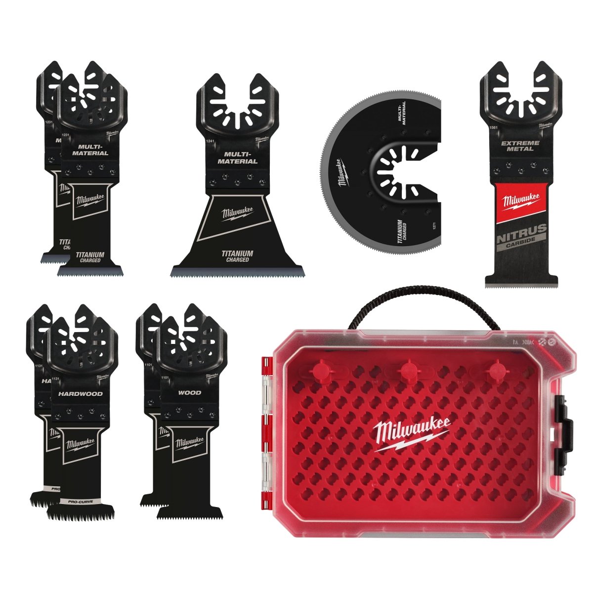 9 PC Universal Fit Oscillating Multi - Tool Blade Set - AAA Industrial Supply