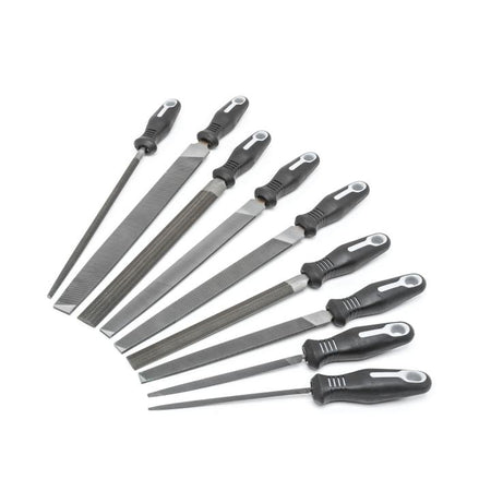9 Piece 6", 8", 10" & 12" Maintenance File Set with Ergonomic Handles - AAA Industrial Supply