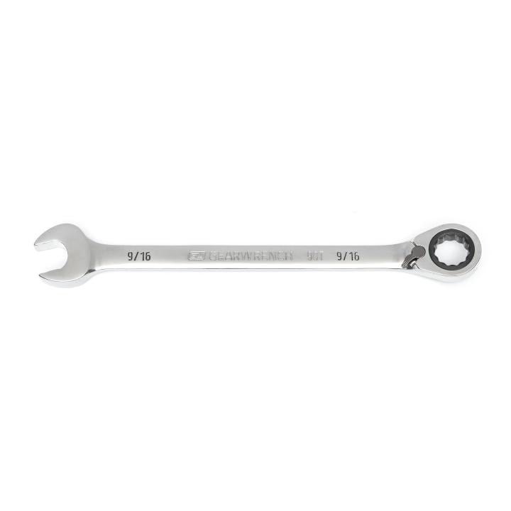 9/16" 90 - Tooth 12 Point Reversible Ratcheting Wrench - AAA Industrial Supply