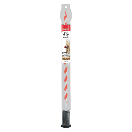 9/16" x 17 - 1/2" Auger Bit for Wood & Nail - Embedded Wood - AAA Industrial Supply