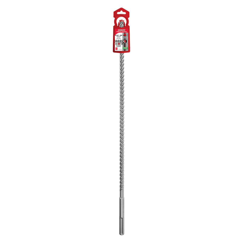 9/16" x 24" x 29" Rebar Demon™ SDS - Max 4 - Cutter Full Carbide Head Hammer Drill Bit - AAA Industrial Supply