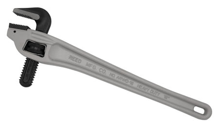 Pipe Wrench, 18 in OAL, 2-1/2 in Jaw, Aluminum/Titanium Jaw