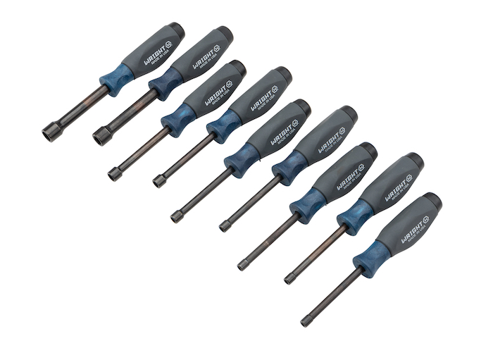 Nut Driver 9 Piece Set Metric Hollow Shaft w/Pouch - 4mm - 11mm