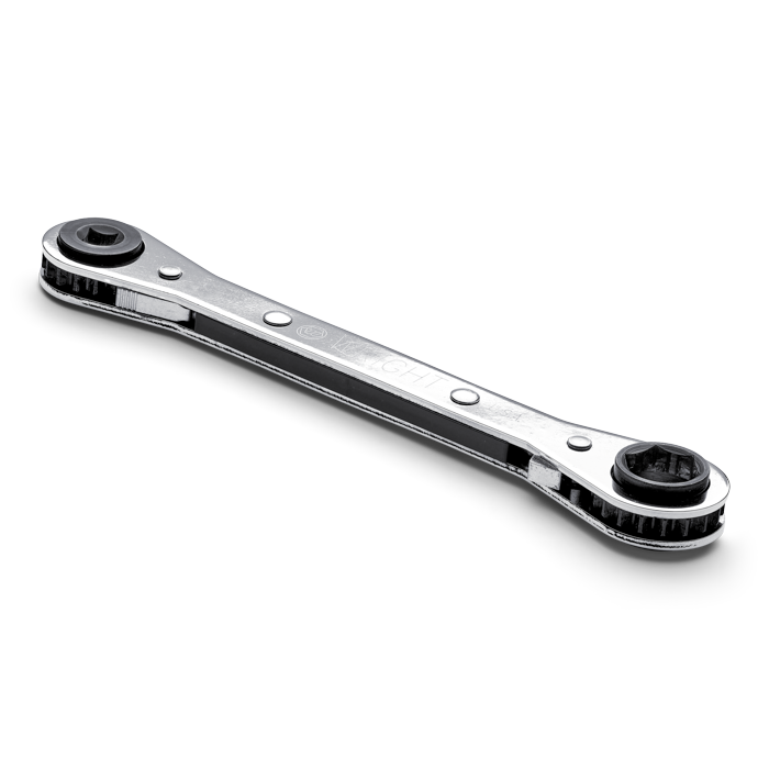Reverse Ratcheting Box Wrench Air Conditioning & Refrigeration 1/4"- 3/16" Sq x 9/16"- 1/2" Hx