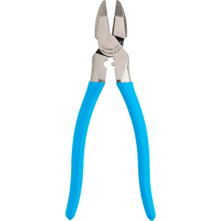 9.5" Channellock XLT Round Nose Linemen Pliers w/ Crimper - AAA Industrial Supply