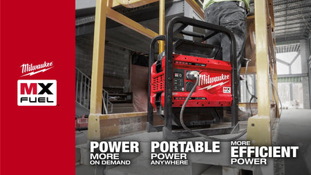 Milwaukee MX FUEL™ CARRY-ON™ 3600W/1800W Power Supply and Charger with MX FUEL™ REDLITHIUM™ FORGE™ HD12.0