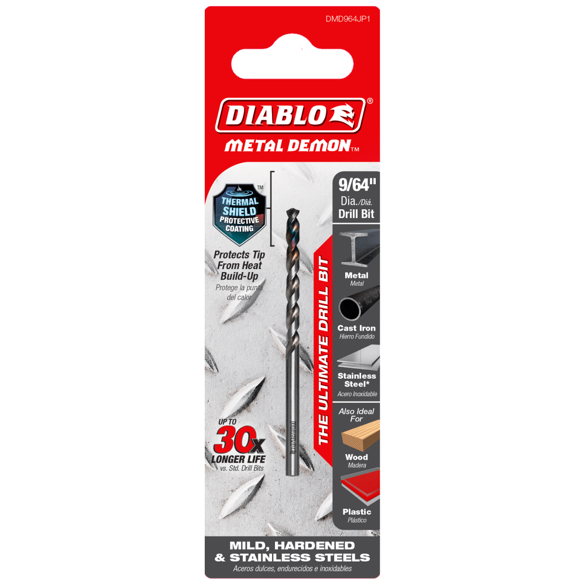 9/64" Metal Demon™ Drill Bit for Mild, Hardened and Stainless Steels - AAA Industrial Supply