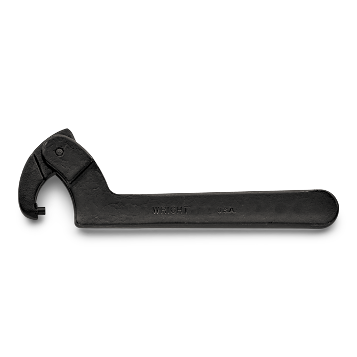 Spanner Wrench Adjustable Pin Black Industrial Capacity Range - 4-1/2 to 6-1/4"