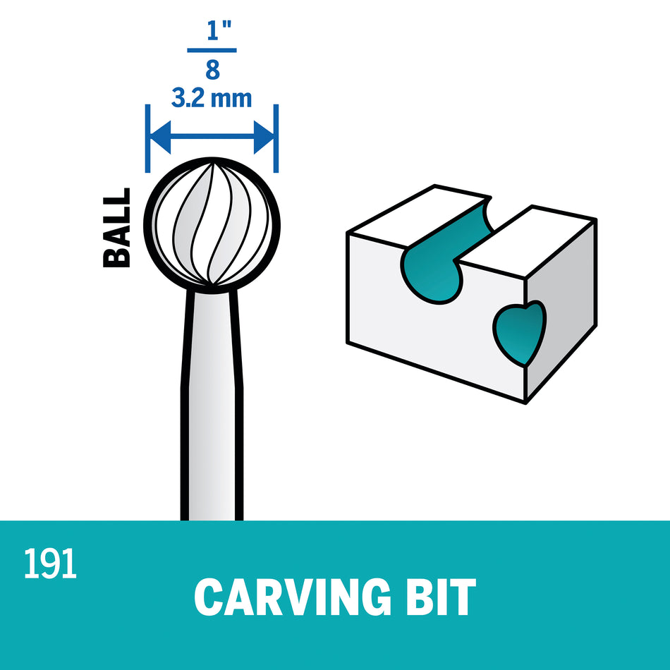 Dremel 1/8 In. (3.2 mm) Carving Bit
