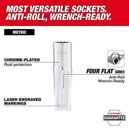 98pc 3/8" Drive 6 - Pt and 12 - Pt Metric & SAE Ratchet & Socket Set with PACKOUT™ Low - Profile Organizer - AAA Industrial Supply