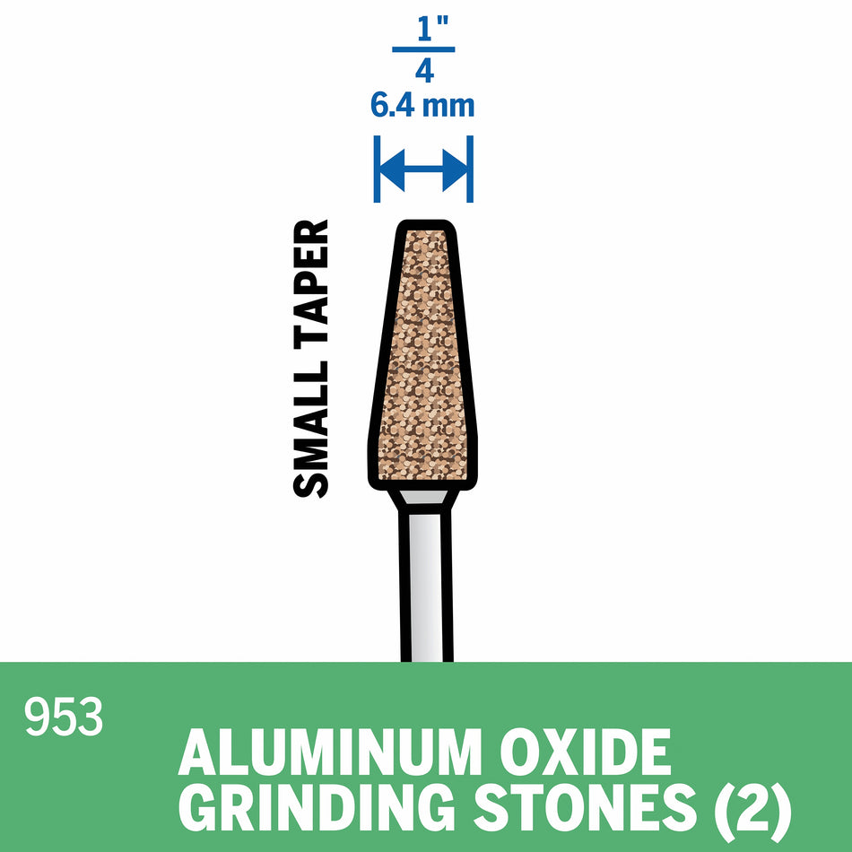 Dremel 1/4 In. (6.4 mm) Aluminum Oxide Grinding Stone