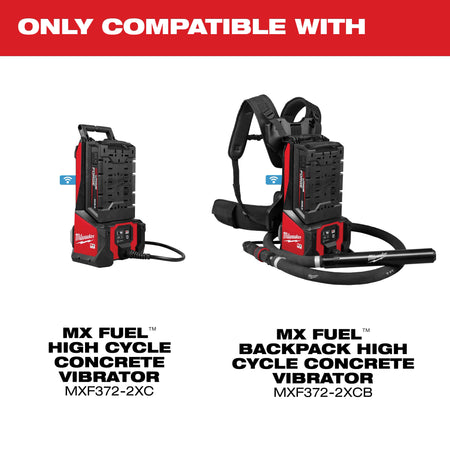 Milwaukee MX FUEL™ High Cycle Concrete Vibrator 32' Whip w/ 2.25" Head