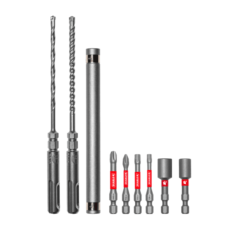 9pc Rebar Demon™ Concrete Anchor Drive Installation Set (9 - pc) - AAA Industrial Supply