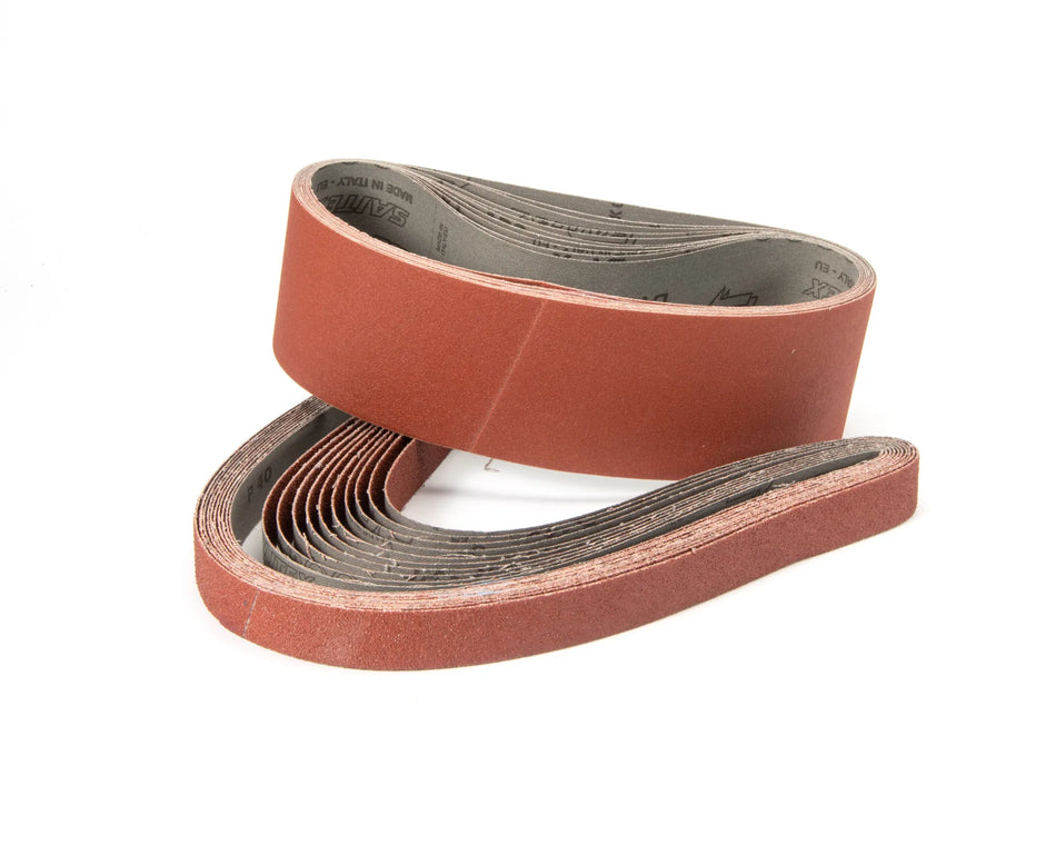 United Abrasives-SAIT 55345 Aluminum Oxide - Economical (Sait-Saver™ LA-X) Portable Belts, 21" x 3", 80 Grit, 10-Pack