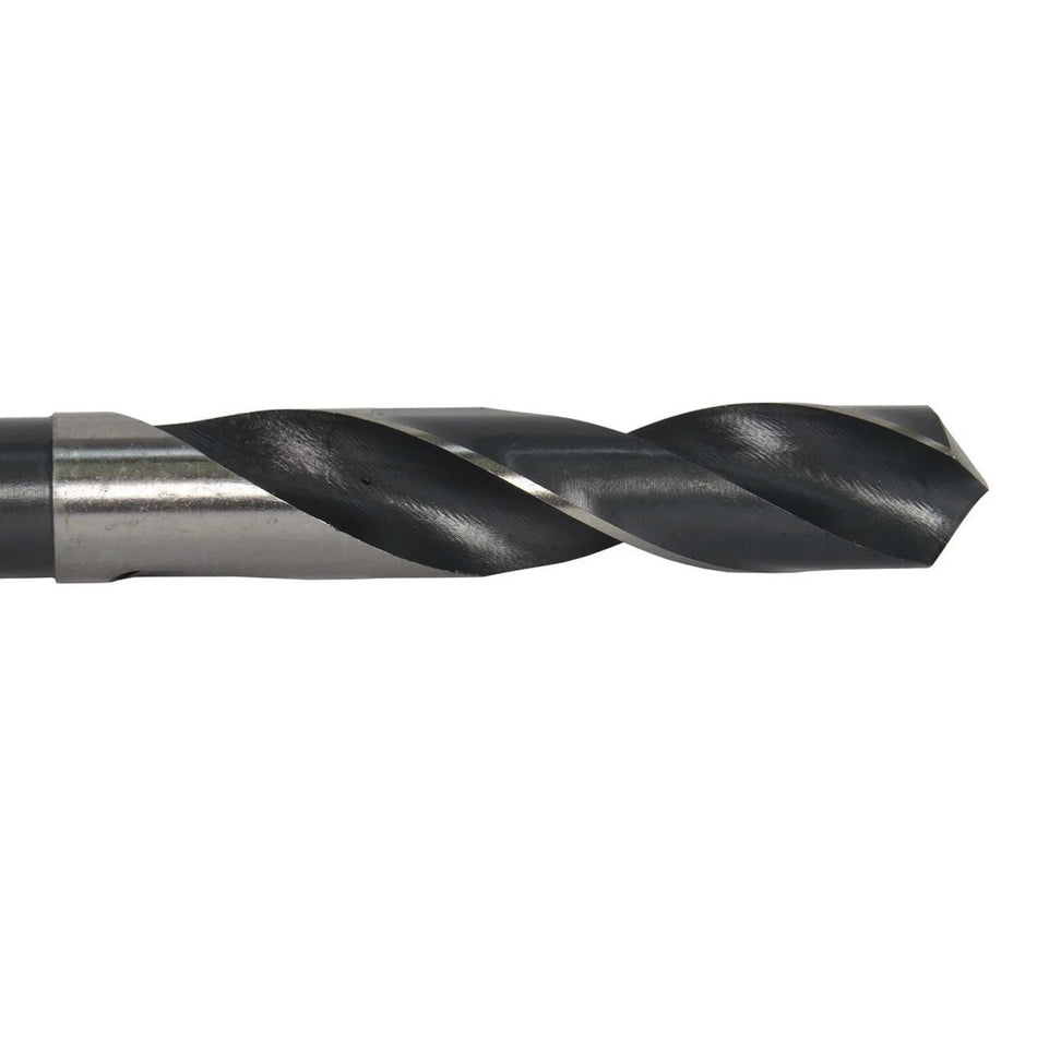 8 Piece HSS Black and Bright Reduced Shank HSS Drill Bit Set, 9/16" - 1"
