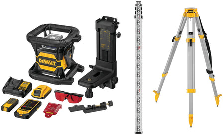 DEWALT 20V Red BT Rotary Laser Full Kit