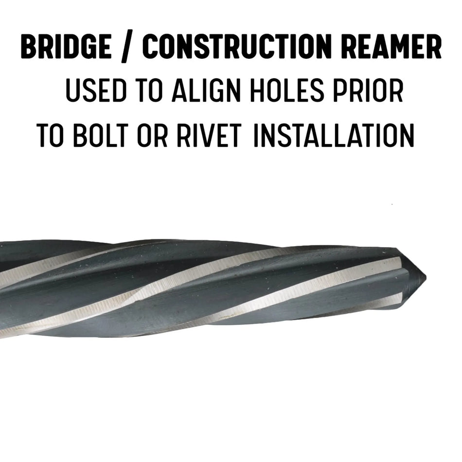 5/8" HSS 1/2" Straight Shank Bridge Reamer
