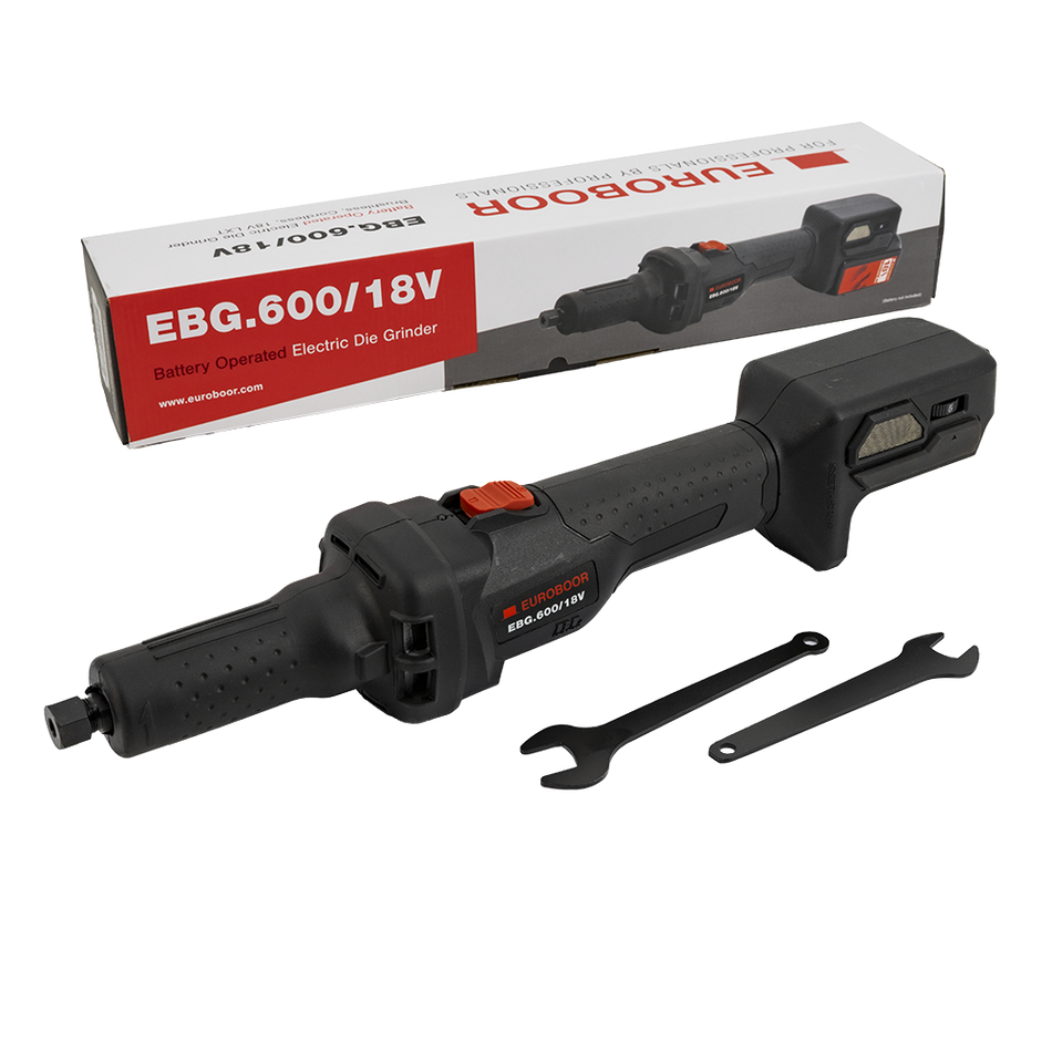 Battery operated die grinder 18V, 26000 RPM.