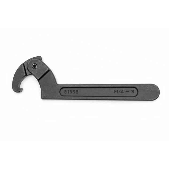 Spanner Wrench Adjustable Pin Black Industrial Capacity Range - 2 to 4-3/4"