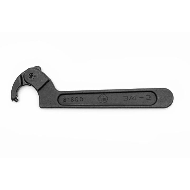 Spanner Wrench Adjustable Pin Black Industrial Capacity Range - 3/4" to 2"