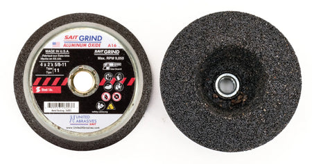 United Abrasives-SAIT 26020 A16 General Purpose Cup Stones, 6" x 2" x 5/8"-11, 5-Pack 