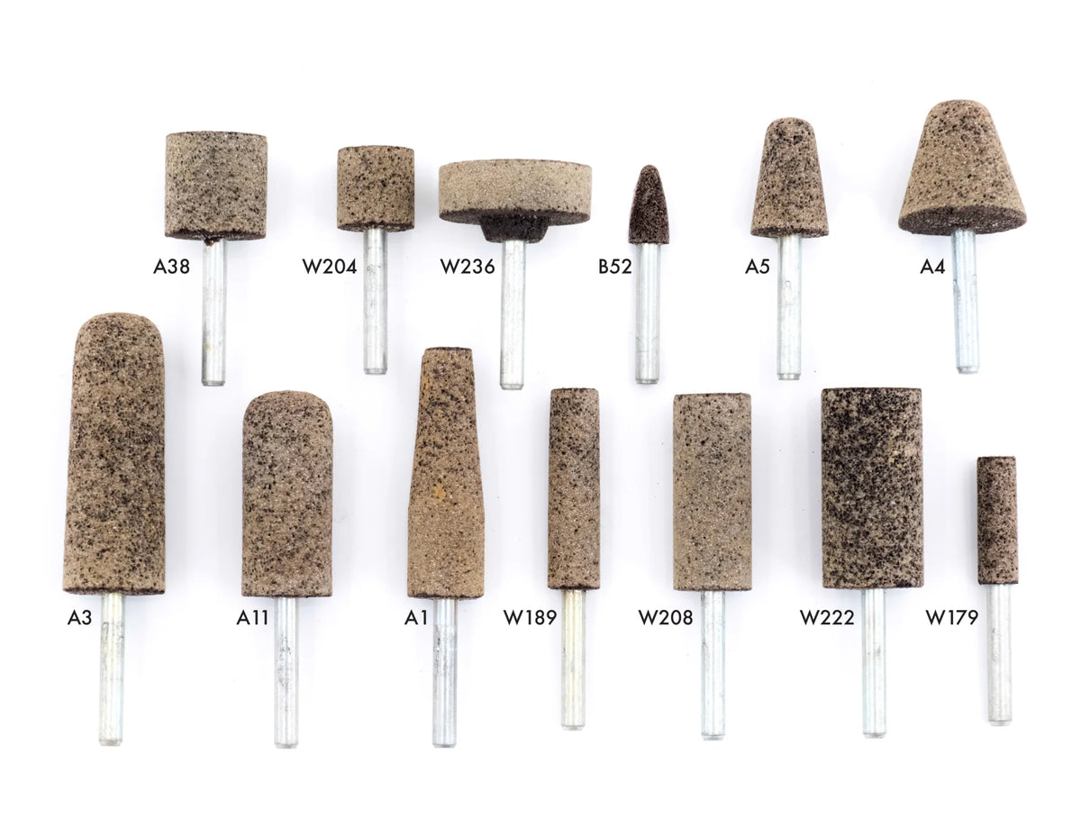 United Abrasives-SAIT 27402 A36Q Resin Bonded Mounted Points (Type A3) 1" x 2-3/4" x 1/4", 10-Pack 