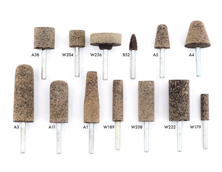 United Abrasives-SAIT 27402 A36Q Resin Bonded Mounted Points (Type A3) 1" x 2-3/4" x 1/4", 10-Pack 