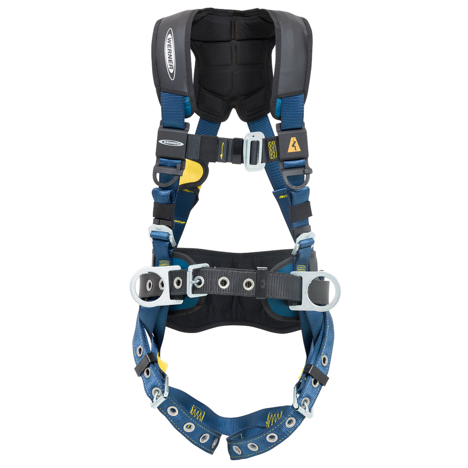 LITEFIT™ Plus H332104XCC Concrete Construction (Back and Hip D-Rings) Harness, Tongue Buckle Legs (XL)