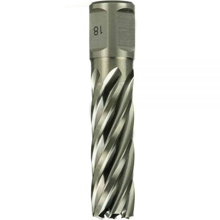 Annular cutter, HSS, D 1 1/16", DoC 2", Weldon.