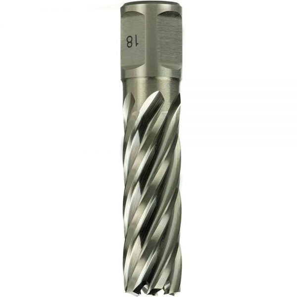 Annular cutter, HSS, D 7/8", DoC 2", Weldon.