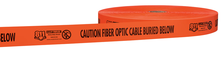 3X6000 ORNG FIBER OPTIC 6MIL TP 1RL