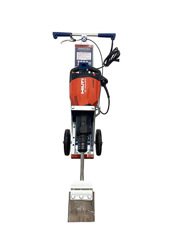 Makinex Jackhammer Trolley Kit with Hilti Tile Smasher Head, Blade & Vacuum Attachment