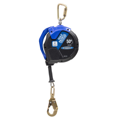 R410050 50ft Max Patrol Self-Retracting Lifeline, Galvanized Cable