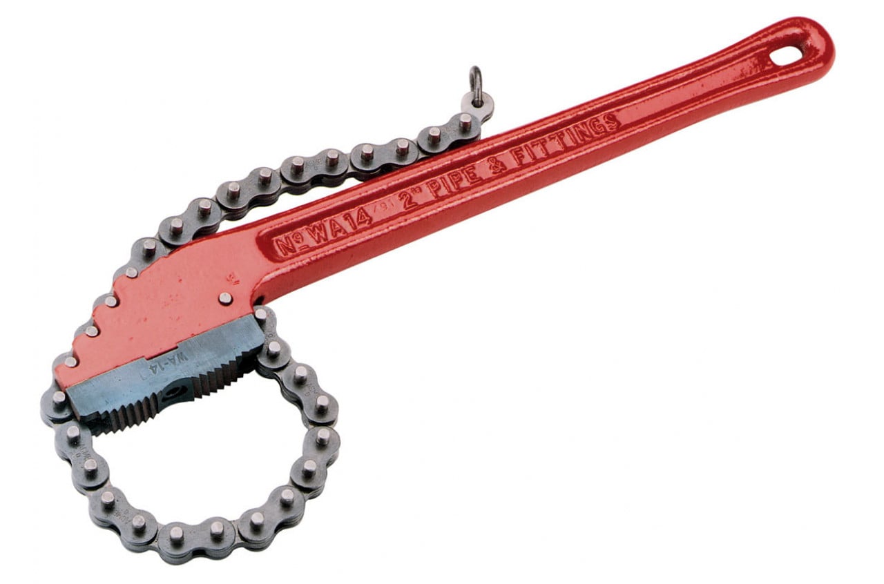 Heavy-Duty Chain Wrench, 1/2 to 4-1/2 in Pipe, 37-1/2 in OAL
