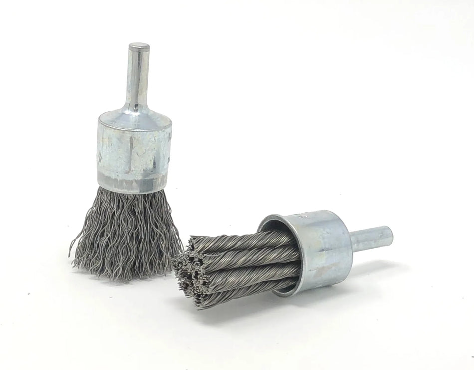 United Abrasives-SAIT 02701 Knot End Brushes (Carbon Steel), 1" Dia x .020" Wire Size x 1" Trim Length, 12-Pack
