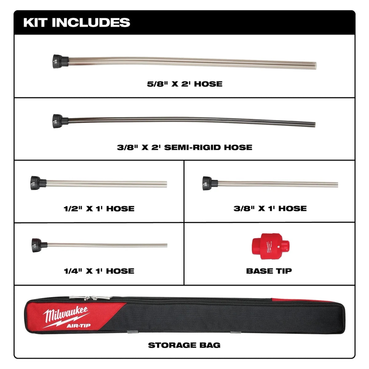 AIR-TIP™ Long Reach Flexible Micro Hose Set - AAA Industrial Supply