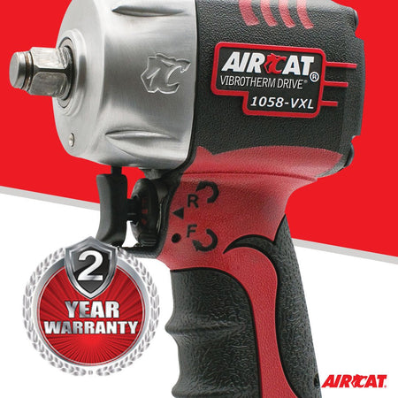 AIRCAT 1058-VXL 1/2" Drive Compact Impact Wrench - AAA Industrial Supply