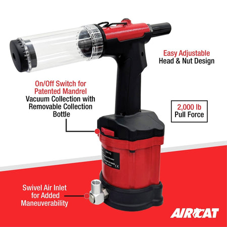 AirCat 6410: 3/16" Air Hydraulic Riveter - AAA Industrial Supply