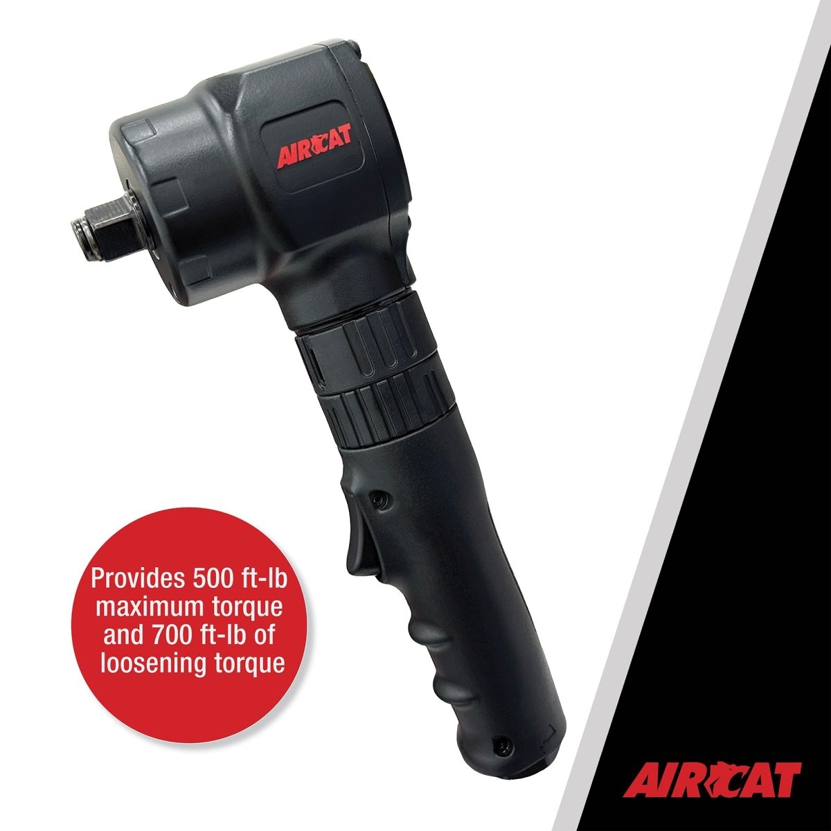 AIRCAT Pneumatic Tools 1070 1/2" Angle Impact Wrench 700 ft-lb - AAA Industrial Supply