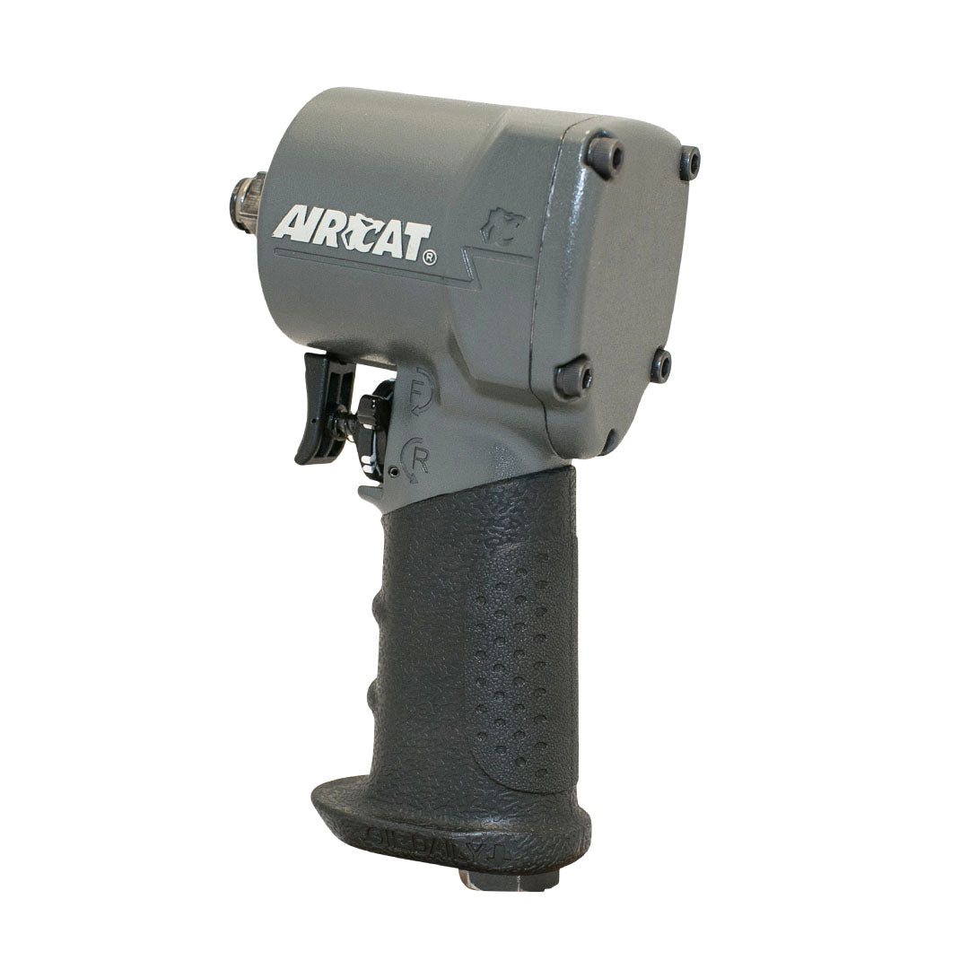 AIRCAT Pneumatic Tools 1077-TH: Stubby Impact Wrench 700 ft-lbs - 3/8-Inch - AAA Industrial Supply