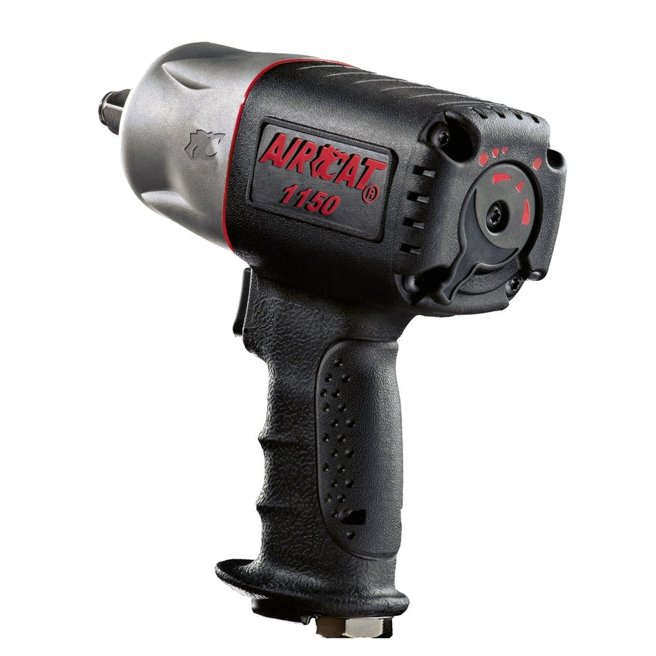 AIRCAT Pneumatic Tools 1150 1/2-Inch Composite Impact Wrench - Compact & Low Weight - Impact Tool for Automotive Repairs & Maintenance - AAA Industrial Supply