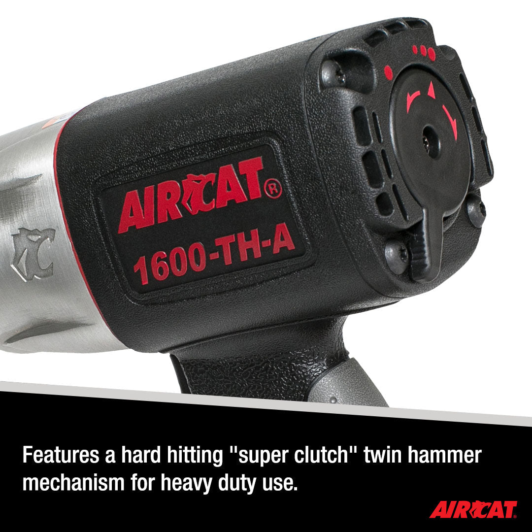 AIRCAT Pneumatic Tools 1600-TH-A: Composite Impact Wrench 1600 ft-lbs of Torque - 3/4-Inch - AAA Industrial Supply