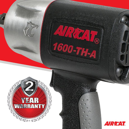 AIRCAT Pneumatic Tools 1600-TH-A: Composite Impact Wrench 1600 ft-lbs of Torque - 3/4-Inch - AAA Industrial Supply