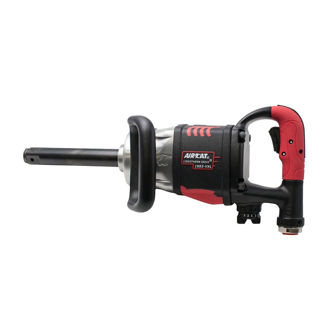 AIRCAT Pneumatic Tools 1993-VXL: 1-Inch Vibrotherm Drive Composite Straight Impact Wrench 2,300 ft-lbs - 7-Inch Extended Anvil - AAA Industrial Supply