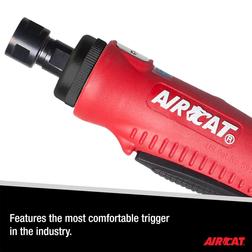 AIRCAT Pneumatic Tools 6200: .4 HP Mini Straight Die Grinder 20,000 RPM - AAA Industrial Supply