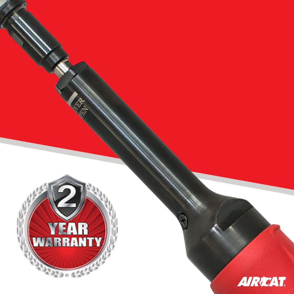 AIRCAT Pneumatic Tools 6270: 1 HP Composite Extended Straight Die Grinder 20,000 RPM - AAA Industrial Supply