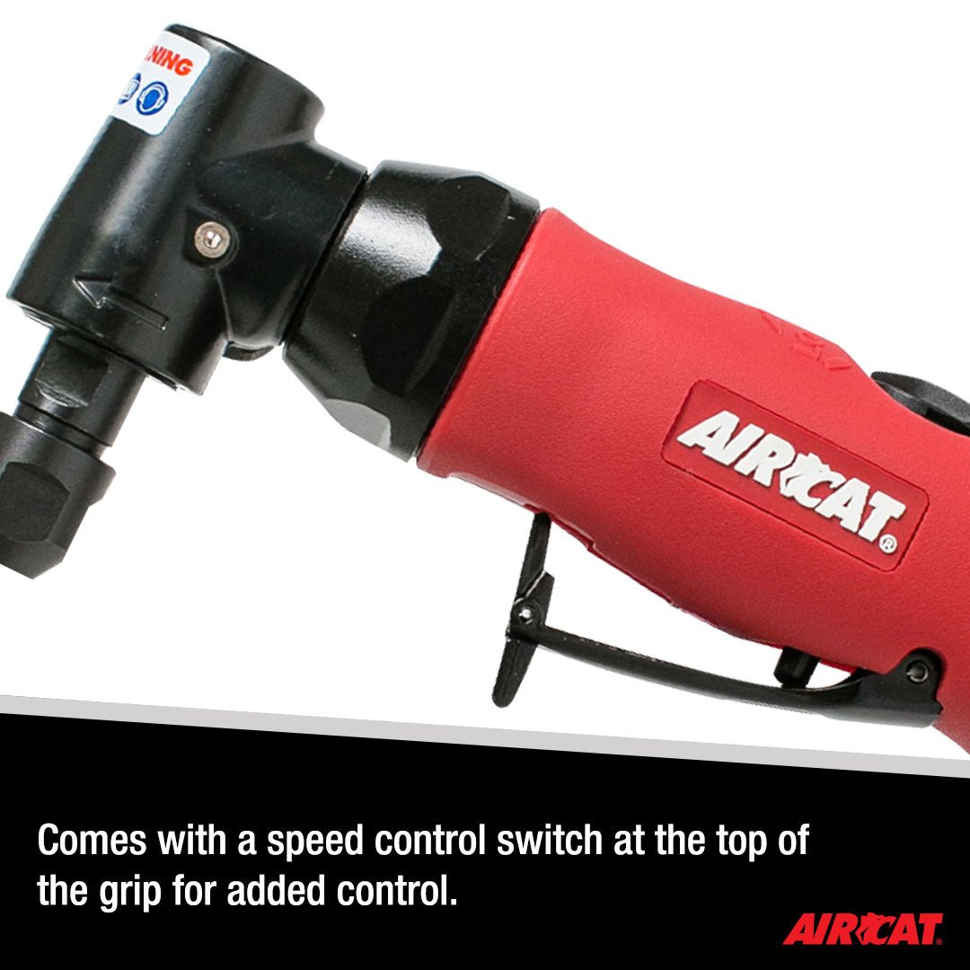 AIRCAT Pneumatic Tools 6280 .75 HP Angle Die Grinder with Spindle Lock 18,000 RPM - AAA Industrial Supply