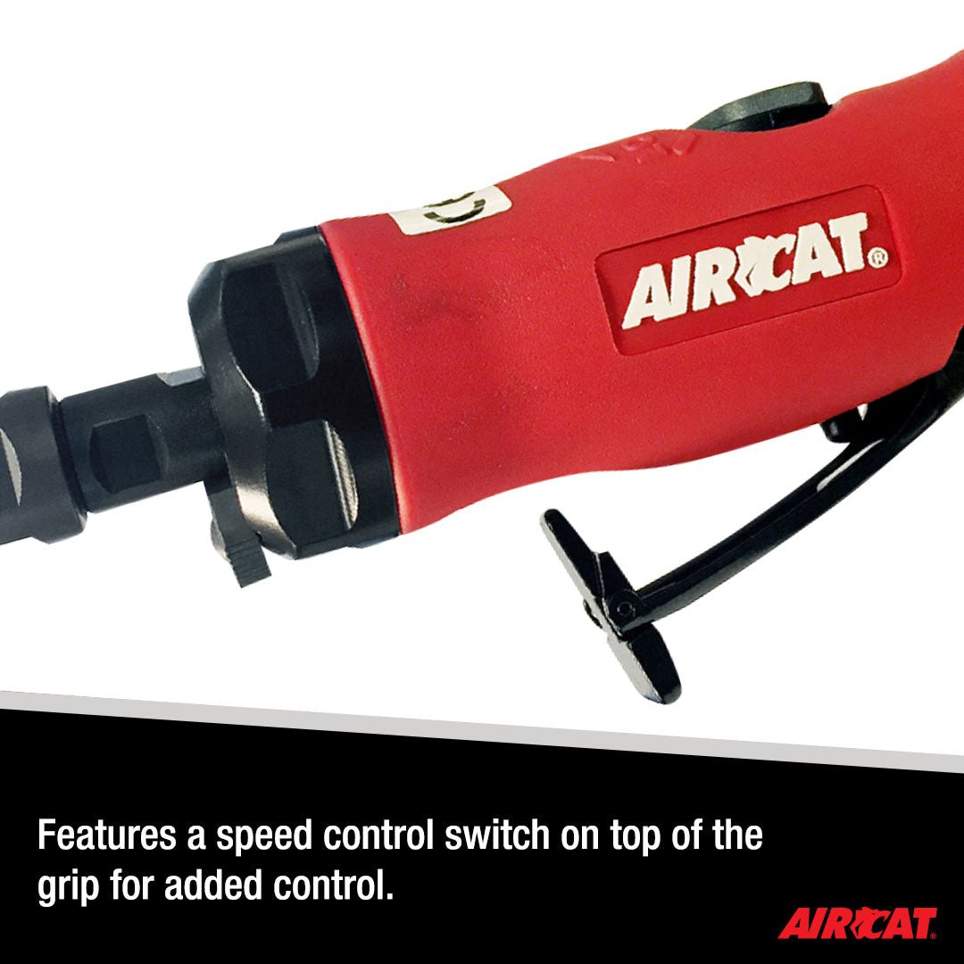 AIRCAT Pneumatic Tools 6290: .75 HP Reversible Straight Die Grinder 20,000 RPM - AAA Industrial Supply